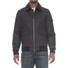 Hfx Halifax Traders Sherpa Collar Bomber Jacket Wool Insulated For Men Mens Jackets Bomber Jacket Bomber Jacket Men