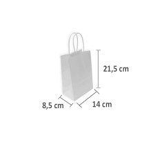 Es ideal para empacar dulces, frituras, repostería, panaderia, semillas, etc; Bolsas De Papel Blancas 14 8 5x21 5cm Mini I Bolsas De Papel Al Mejor Precio