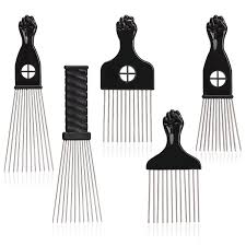 Normally, the best suggestion is. Noverlife 5 Set Afro Hair Pick Combs Stainless Steel Wide Teeth Metal African American Styling Pick Hair Strands Detangling Brush For Natural Curly Wavy Perm Hair Reduces Frizz Damage Amazon De Beauty