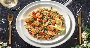 Garlic Prawn And Chorizo Risotto Recipe Hellofresh Prawn And Chorizo Risotto Garlic Prawns Risotto Recipes