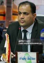 Ali al-Tamimi, Iraqi governor of Baghdad listens during a press... News  Photo