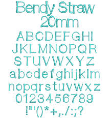 Bendy and the ink machine blog. Bendy Straw 20mm Font From Wilcomembroideryfonts Com