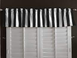 Find black and white curtain valance now. Cotton Stripe Window Valance 58 Wide 2 Inch Stripe Black And White Walmart Com Walmart Com