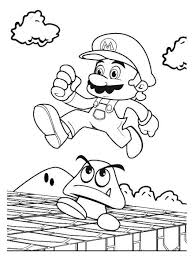 These alphabet coloring sheets will help little ones identify uppercase and lowercase versions of each letter. Online Coloring Pages Coloring Super Mario Jumping Over A Mushroom Coloring