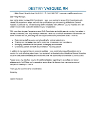 Leading Professional Shift Coordinator Cover Letter Examples Resources Myperfectresume