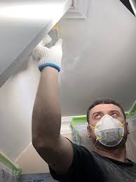 Repair a drywall ceiling and texture the ceiling with a stipple brush. Popcorn Ceiling Removal Stucco Ceiling Removal Stucco Removal
