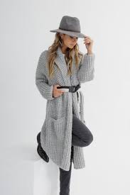 Women chunky knitted long cardigan sweater jumper trench jacket coat outwear. Coat Knit Pattern Unique And Amazing Through The Stitch