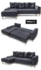 Canape D Angle Convertible Pieds Gold Hera Bobochic En 2020 Canape Angle Canape Angle Convertible Canape Lit
