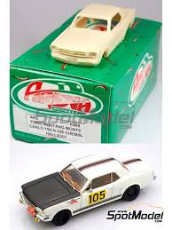 1979 ford mustang cobra tangerine orange and black with graphics greenlight muscle series 24 1/64 diecast model car by greenlight. Arena Modelli Model Car Kit 1 43 Scale Ford Mustang 105 Henri Chemin Fr Johnny Hallyday Fr Monte Carlo Rally Rallye Automobile De Monte Carlo 1966 Ref Are488 Spotmodel