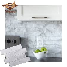 Last year, at a conference, i heard about a stick on backsplash tile from aspect tile. Sarkoma Londonas Infliacija Stick On Wall Tiles Yenanchen Com