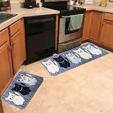 A simple rug can really help amp up the decor in any space. Amazon Com Leebei Kitchen Rugs Floor Mat Kitchen Mats Set Non Slip Washable Indoor Doormats Area Rugs For Kitchen Bedroom Bathroom Carpet 15 7 23 6 Inch 15 7 47 2 Inch Cats New Kitchen Dining
