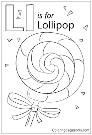 They could play games in the nursery. Letter L Is For Lollipop Coloring Pages Alphabet Coloring Pages Coloring Pages For Kids And Adults
