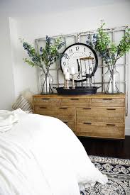 Complete with one standard bed, one nightstand, one dresser, and one dresser mirror, this set is crafted from solid poplar wood, and features clean lines and a rich neutral finish that blends in easily with modern and traditional decor. Master Bedroom Makeover New Dresser Liz Marie Blog