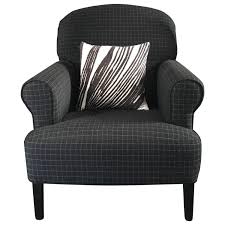 Black And White Checkered Armchair Flamant Wool Grey Fabric Upholstered Modern Belgian Armchair Armchair Upholstered Arm Chair Grey Fabric