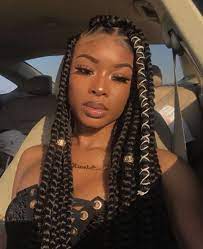 Stunning Box Braid Hairstyles For The Ultimate Protective Style Box Braids Hairstyles Braided Hairstyles Curly Hair Styles