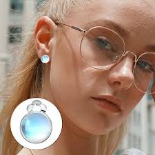 Aylifu 20pcs Flat Round Earring Trays Clips 10 mm Cabochon Settings Brass  Clip