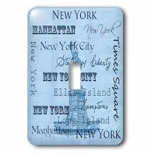 3drose New York City 1 Gang Toggle Light Switch Wall Plate New York City Plates On Wall Typography