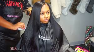 Inverted bobs have been in trend ever since rihanna decided that the world of hairstyling needed a change. Natural Side Part Sew In Rawsilk T V Youtube