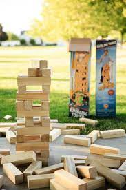 Giant Jenga Giant Jumbling Tower Game Review Outdoor Games Lawn Games Games For Bbq S Indoor Games Tower Games Game Reviews Giant Jenga