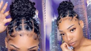 Snapchat & instagram @ohhnaaa my 3 steps to silky straight hair are: Rubber Band Bun Tutorial 2019 Back To School Hair Idea Dsoar Hair Youtube