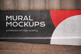 Street Mural Mockup Bundle Outdoor Street Mural Mural Branding Template