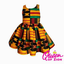 Kente 2 African Print Girls Dress By Queenofzion On Etsy African Dresses For Kids Baby African Clothes Kids Dress