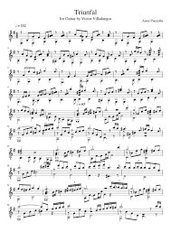 Astor piazzola interpreta adios nonino con la sinfónica cologne radio orchestra de alemania.extraído del documental astor piazzolla: Triunfal Tango By Astor Piazzolla In Edition For Classical Guitar From Victor Villadangos Sheet Music For Guitar Solo Musescore Com