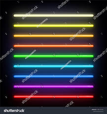 Neon Brushes Set Set Of Colorful Light Objects On Dark Background Neon Light Sign Multicolored Sh Neon Light Signs Light Colors Social Media Design Graphics