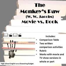 It's the animated version where they use clips of the illustrations from the book and narrate it. The Monkey S Paw Movie Vs Books Activity W W Jacobs The Monkey S Paw Book Activities Personal Narrative Writing
