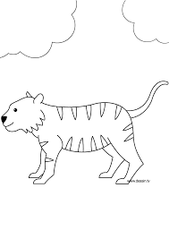 Coloring pages for kids also help children develop fine motor skills, teach color recognition and promote a love of animals. Drawing Tiger 13733 Animals Printable Coloring Pages