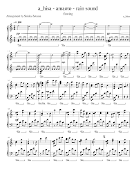 All sounds of rain are immediately ready for … A Hisa Amaoto Rain Sound Sheet Music For Piano Solo Download And Print In Pdf Or Midi Free Sheet Music Musescore Com