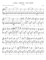 All sounds of rain are immediately ready for … A Hisa Amaoto Rain Sound Sheet Music For Piano Solo Download And Print In Pdf Or Midi Free Sheet Music Musescore Com