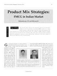 pdf product mix strategies mohet bhat academia edu