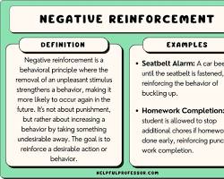Image of negative reinforcement example