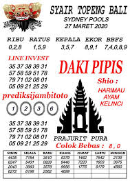 Forum Syair Sydney Pools Akurat 27 Maret 2020 Di 2020 Topeng Sydney Bali