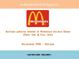 Kota kinabalu is een leuk stadje voor 1 a 2 nachten en een goede uitvalsbasis voor andere kota kinabalu international airport is accessible with a 5.6 miles drive away. Job At Kota Kinabalu Terbaruuuu Ratusan Jawatan Kosong Di Mcdonald Di Seluruh Negeri Sabah
