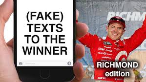Curtis turner's 1949 award was voted by a nascar panel. Nascarcasm Fake Texts To Richmond Winner Kyle Larson Official Site Of Nascar