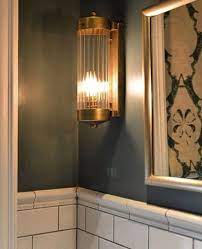 Cheltenham Wall Light In Antiqued Brass Wall Lights Art Deco Wall Lights Handmade Subway Tile