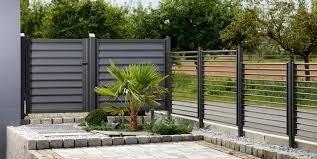 Eine Kombination Aus Modell Zermatt Und Modell Denver In Farbe Eisenglimmer Naturlich Aus Hochwertigem Und Witterungsbestand Garten Zaun Ideen Windschutz Zaun