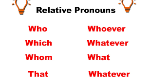 Defining relative clauses don´t use commas and provide necessary information to. Whoever Whatever Whichever However Whenever Wherever