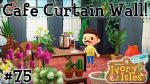 I know he has the shower set in silver grey for sure. Cafe Curtain Wall Animal Crossing New Horizons Gameplay Part 75 Youtube