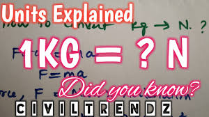1 Kg Is Equal To How Many Newton N Youtube Convert pounds to kilograms (lb to kg) with the weight conversion calculator, and learn the pound to kilogram calculation formula. 1 kg is equal to how many newton n