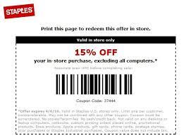 (3 days ago) there is often a staples printing coupon for 15% or $15 off staples' printing and customizing services.so, save on posters, yard signs, and sometimes. Michael Otto Staplescouponco Twitter
