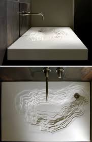 Standard bathroom vanity depth is 21 inches and standard height is 32 and 36 inches. 10 Cool Ideas For Modern Bathroom Sink Great And Great Sink Designs Interior Design Ideas Avso Org