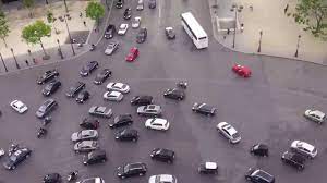 It has no lane markings. The Craziest Roundabout In Europe Arc De Triomphe In Paris Youtube