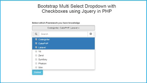 Bootstrap Multi Select Dropdown With Checkboxes Using Jquery In Php Webslesson