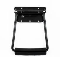 Black Surface Mount Spring-Loaded Handle with Extra Long Bail