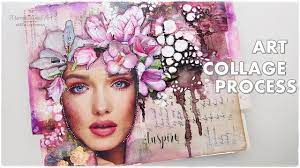 Some people make realistic looking scenes that are pieced together and some artists mix some magazine parts with cutouts of other paper. Art Collage Process Using Magazine Cut Outs Maremi S Small Art Youtube