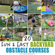 If anything is built improperly, fix it before children use it. 20 Amazing Backyard Obstacle Courses Happy Toddler Playtime