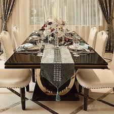 Featuring a contemporary design, this table. Modern Marble Countertop Dining Table Sets Luxury Design Dining Room Sets Aliexpress